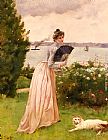 Alfred Stevens La Dame A L'Eventail painting